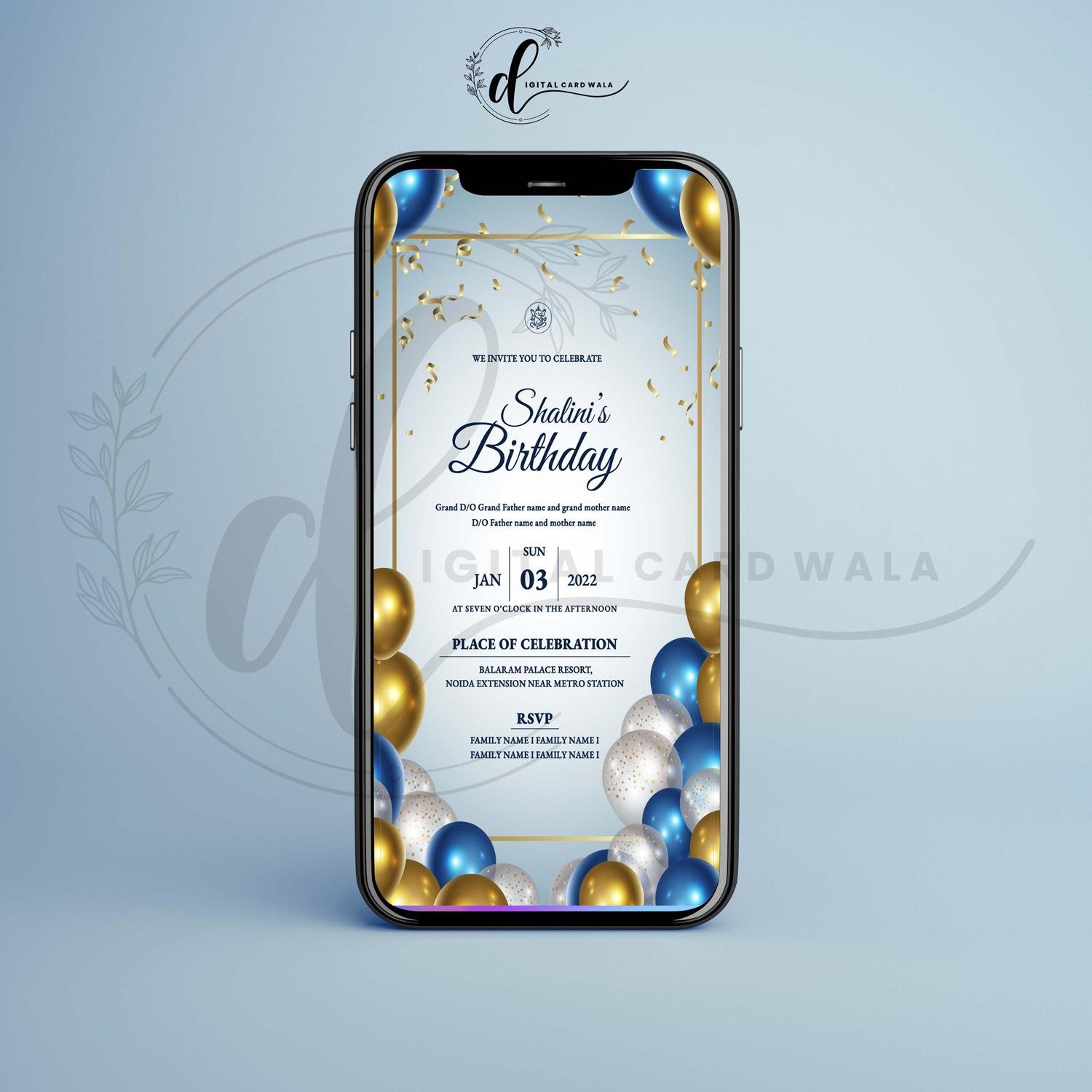DCW_BDC_01 Birthday Invitation