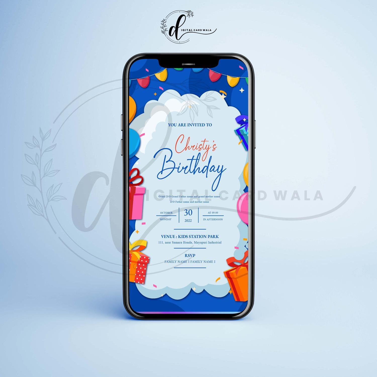 DCW_BDC_02 Birthday Invitation