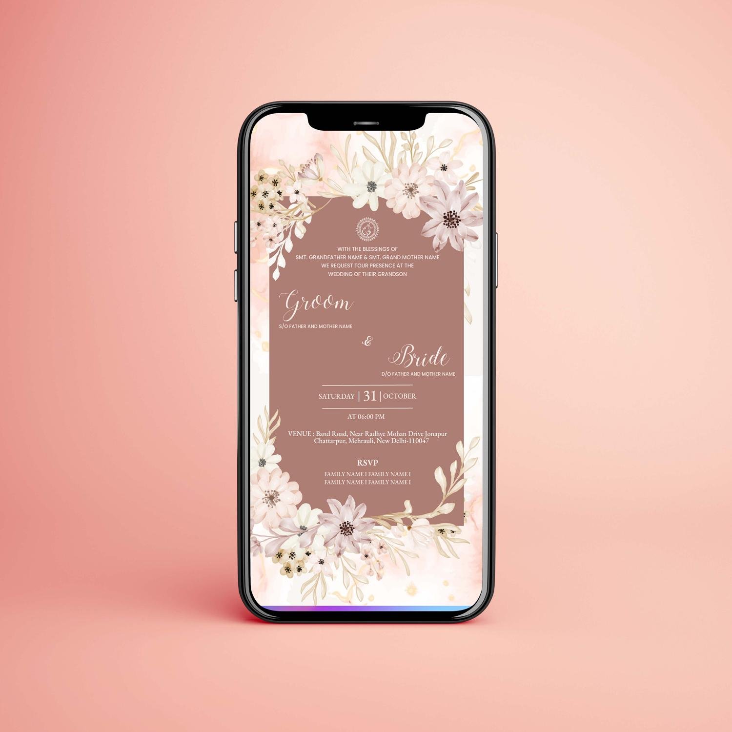 DCW_FL_04-Floral Wedding Invitation